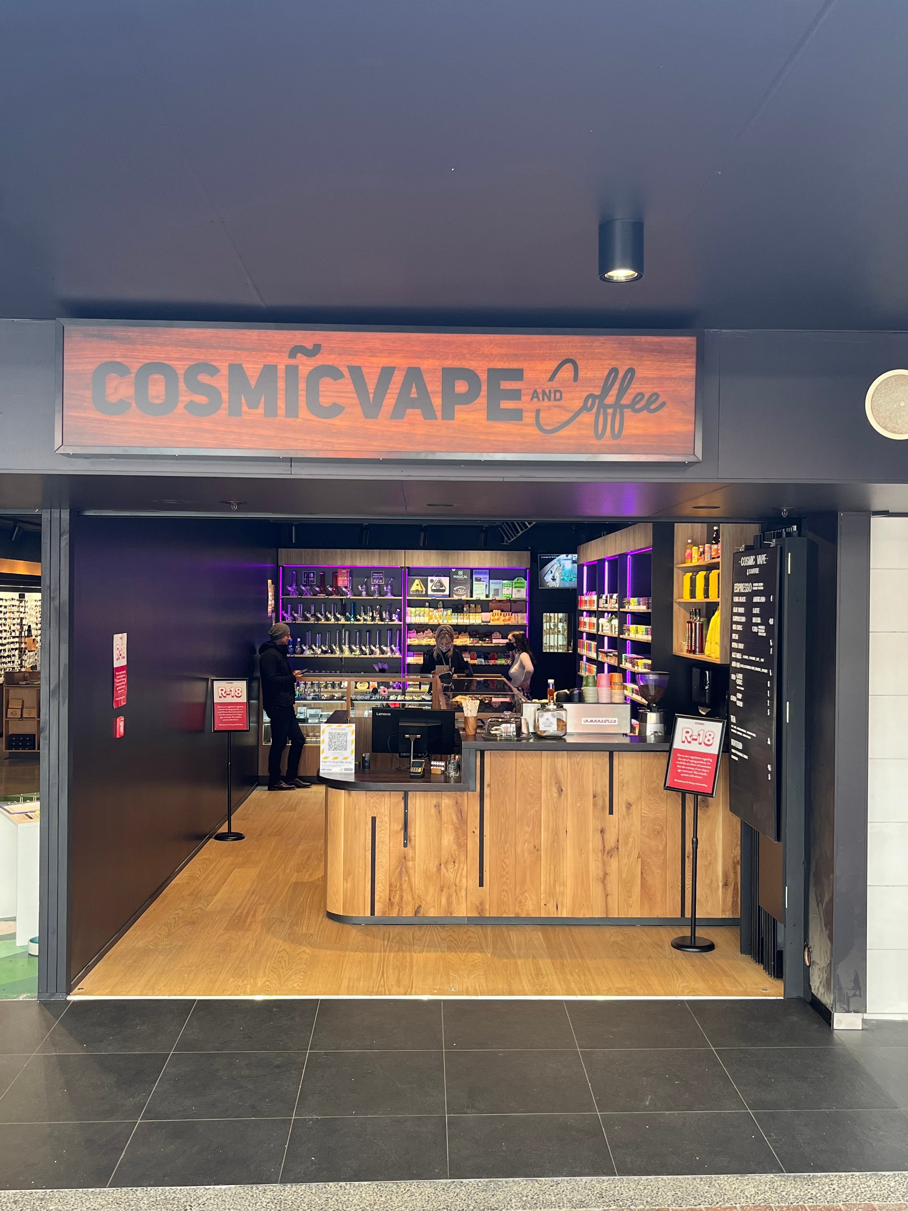 Cosmic Vape Coffee Wellington Store Cosmic NZ Cosmic